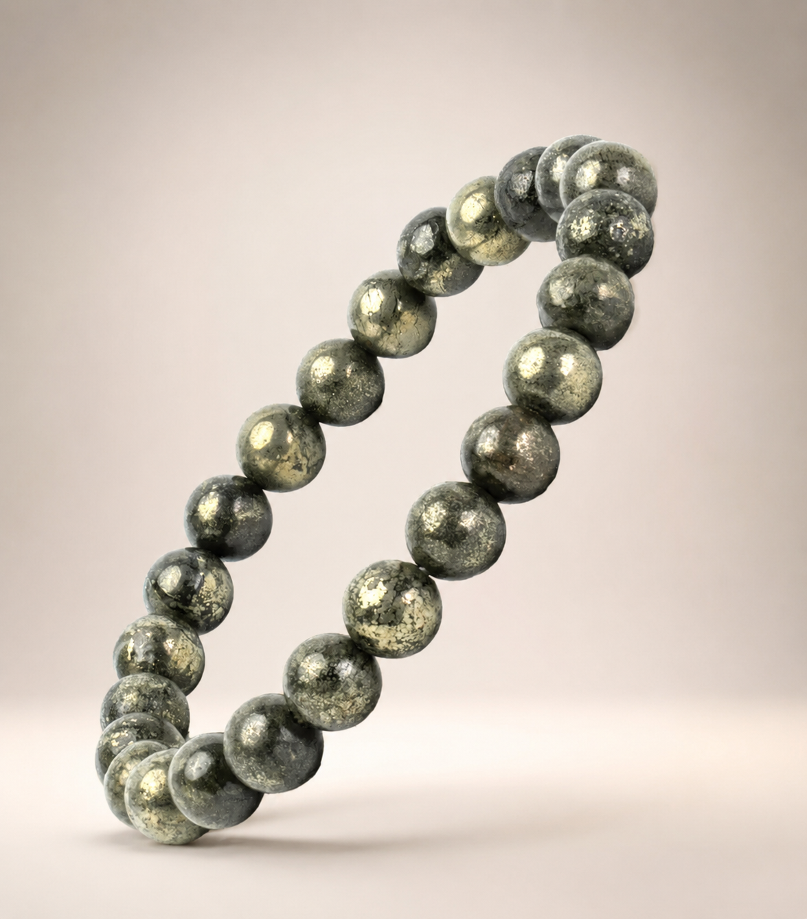 Raw Pyrite Bracelet | Stone of Wealth, Abundance & Protection | Pyrite Stone for Wealth, Prosperity & Good Luck | Healing Crystal Bracelet for Man & Woman | Gift for Man & Woman